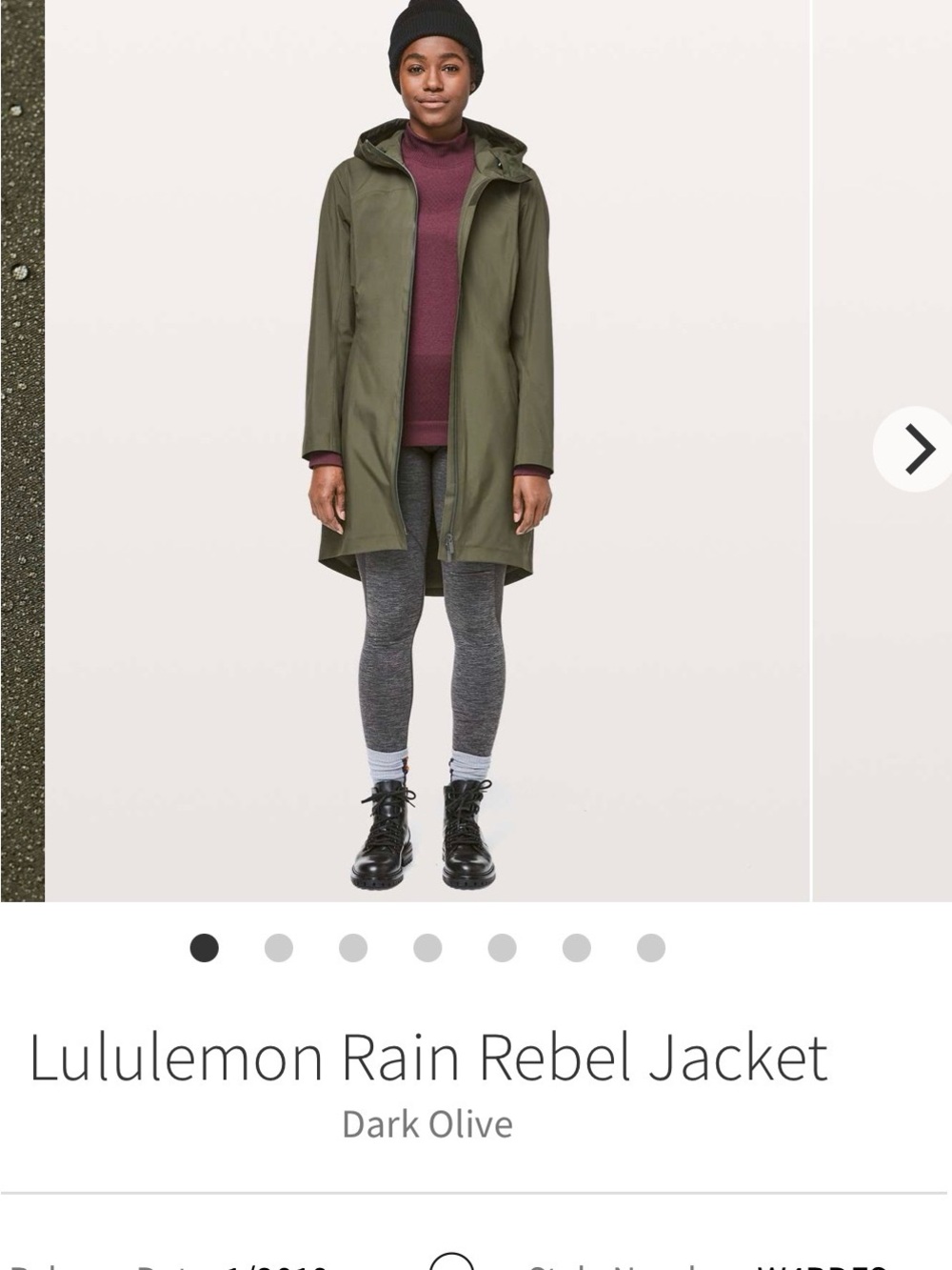 lululemon athletica Rain Rebel Hooded Trench - Dark Olive